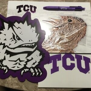 TCU Horned Frogs- Brochure, Ink Pen, Cut Out & Sticker